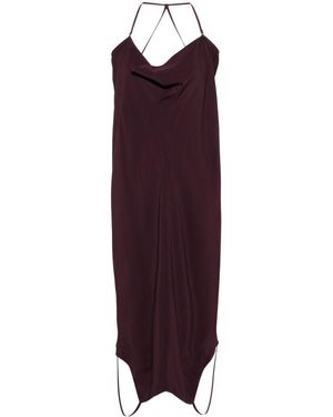 Viktor & Rolf Upside Down Crepe Camisole Dress - Purple