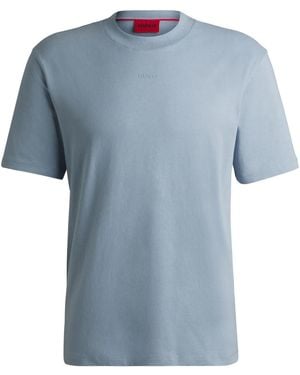 HUGO Cotton T-Shirt - Blue