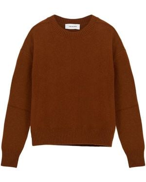 Yves Salomon Knitted Jumper - Brown