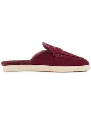 Tory Burch Mules Ballet Sport En Peau Lainée - Purple