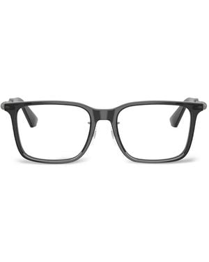 Burberry Metal-Frame Square Glasses - Gray
