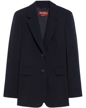 Max Mara Single-Breasted Blazer - Blue