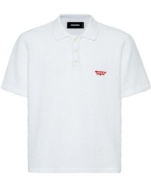 DSquared² Polo Con Applicazione - Bianco