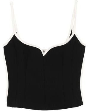Paris Georgia Basics Heart-Shaped Top - Black