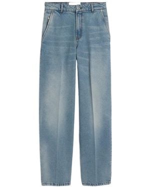 Ami Paris Balloon-Fit Cotton Jeans - Blue