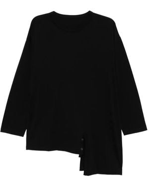 Yohji Yamamoto 2-way T-Shirt - Schwarz