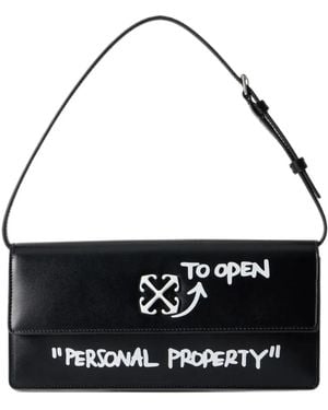 Off-White c/o Virgil Abloh Sac Porté Épaule Jitney 1.0 Quote - Black