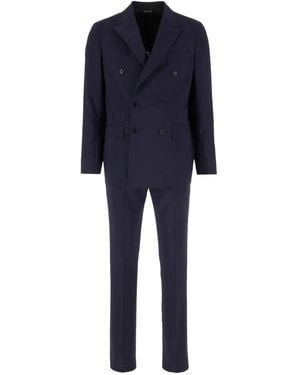 Colamarino Double-Breasted Suit - Blue