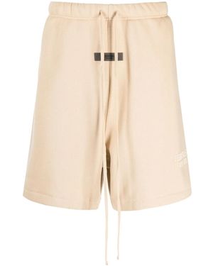 Fear Of God Drawstring Cotton Track Shorts - Natural