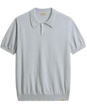 Woolrich Polo En Coton À Manches Courtes - Gris