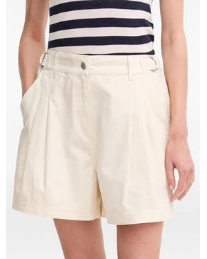 Barbour Belt-Loops Pleated Shorts - Natural