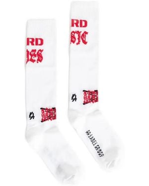 44 Label Group Graphic-Print Socks - White