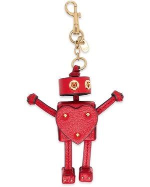 Anya Hindmarch Studs Heart Keyring - Red