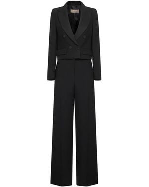 Blanca Vita Costume À Revers Crantés - Noir