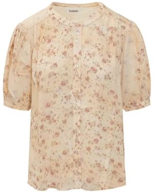 Ba&sh Floral Button Shirt - Natural