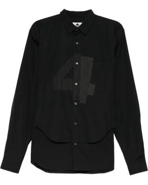 Dover Street Market Camisa Con Pechera Estampada De X Kei Ninomiya - Negro
