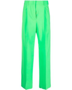 MSGM High-Waist Tailored Trousers - Green