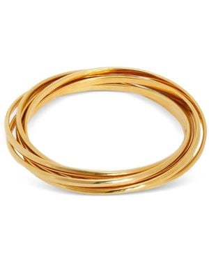 Jil Sander Multilayer Engraved-Logo Bracelet - Metallic
