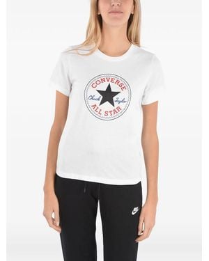 Converse All Star Logo-Print T-Shirt - White