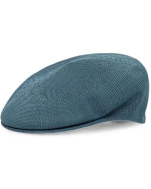 Kangol Tropic 504 Logo-Embroidered Flat Cap - Blue