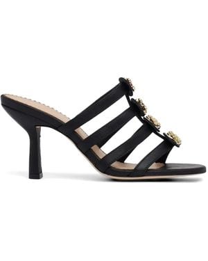 Cinq À Sept Embellished Heeled Sandals - White
