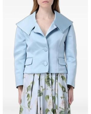 Antonio Marras Oversized-Collar Button-Up Jacket - Blue
