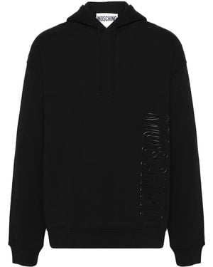 Moschino Logo-Lettering Hoodie - Black