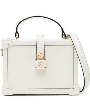 Karl Lagerfeld Autograph パドロック トランクバッグ - ホワイト