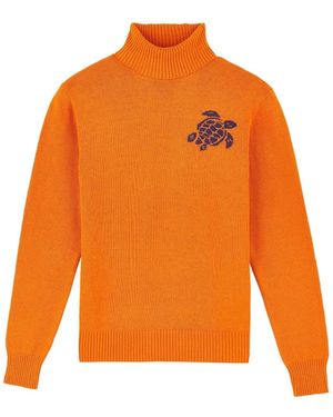 Vilebrequin Turtleneck Jumper - Orange