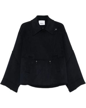 Erika Cavallini Semi Couture Veste Croisée À Col Pointu - Black