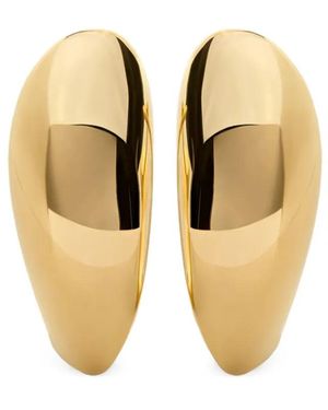 Monica Vinader Nura Large Hoop Earrings - White