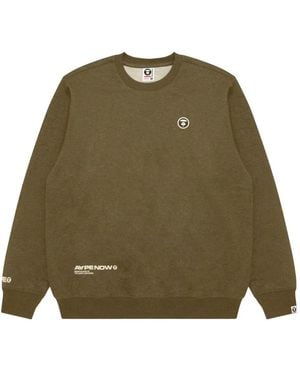 Aape By A Bathing Ape Pullover mit Logo-Patch - Grün