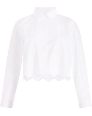 Patou Elegant Button-Up Shirt For - White