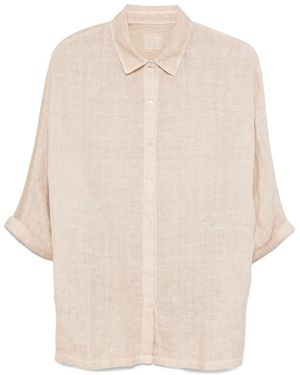 120% Lino Linen Button-Up Shirt - Natural