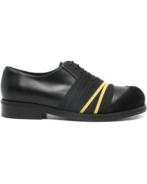 STEFAN COOKE Elastic-Detail Biker Derby Shoes - Black