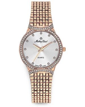 Mathey-Tissot Classic Crystal 28Mm Watch - Metallic