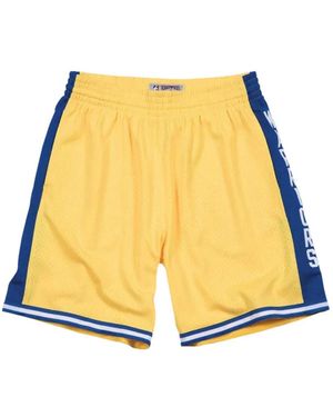 Mitchell & Ness X Nba Short De Sport Golden State Warriors - Jaune