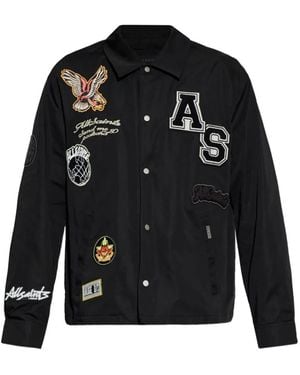 AllSaints Patch-Embellished Jacket - Black