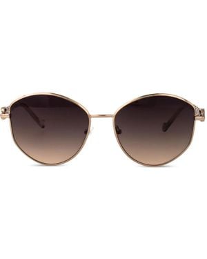 Liu Jo Sonnenbrille Mit Rundem Gestell - Braun