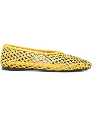Proenza Schouler Perforated Ballerina Flats - Yellow