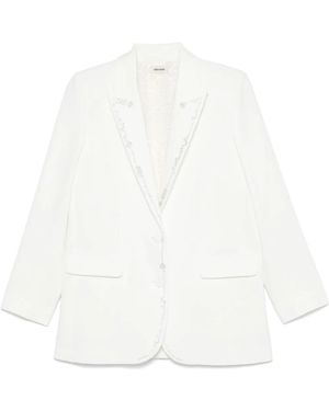 Zadig & Voltaire Viva Strass Blazer - White