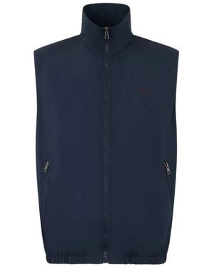 Bally Chaleco Con Logo Bordado - Azul