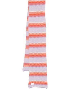 Manuel Ritz Striped Scarf - White