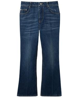 Stella McCartney Whiskered Flared Jeans - Blue