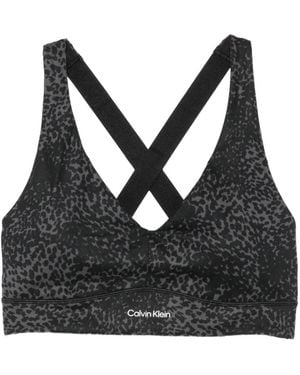 Calvin Klein Sport-Bh Met Luipaardprint - Zwart