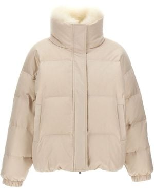 Yves Salomon Doudoune Jacket - Natural