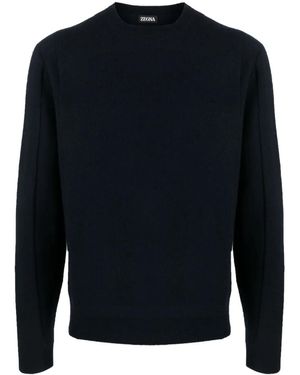 ZEGNA ブラッシュド セーター - ブルー