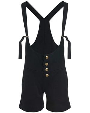 Chloé Pinafore Playsuit - Black