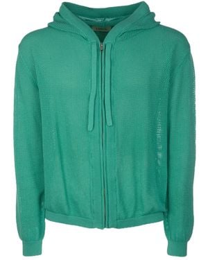 Laneus Zip-Up Hoodie - Green