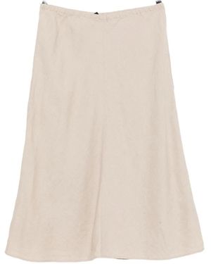 Eileen Fisher A-Line Linen Skirt - Natural
